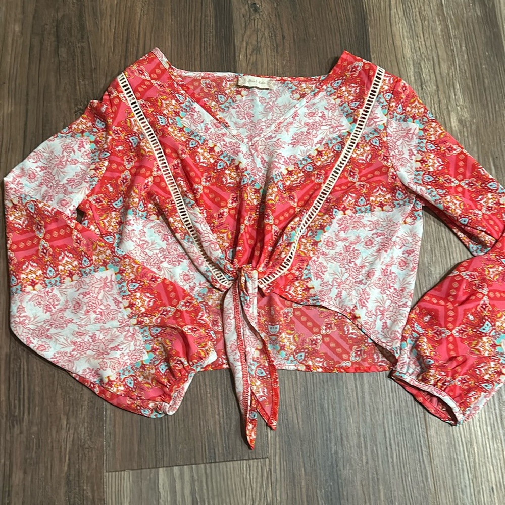 Altard State Pink & White Floral Top